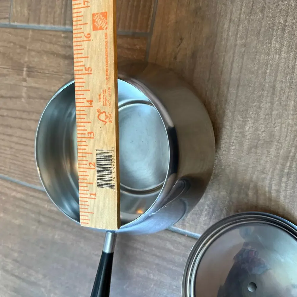 Vintage Spring Inox 18/8 Switzerland Fondue Stainless Steel W/ Lid
